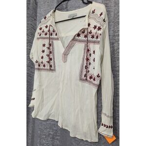 World Market Cotton Women Blouse Embroidered‎ S/M